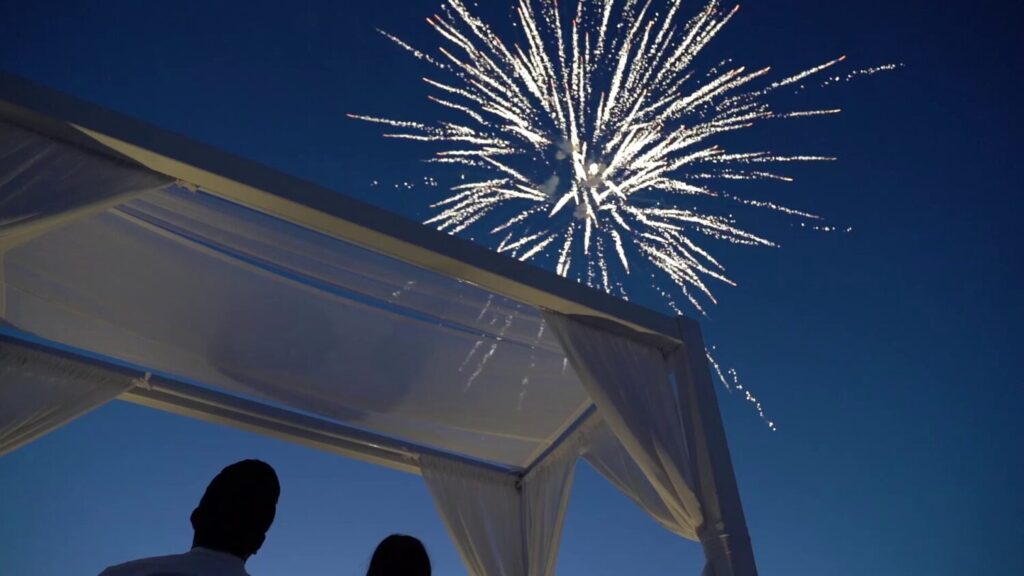 Extraordinary Proposal at Santorini Caldera