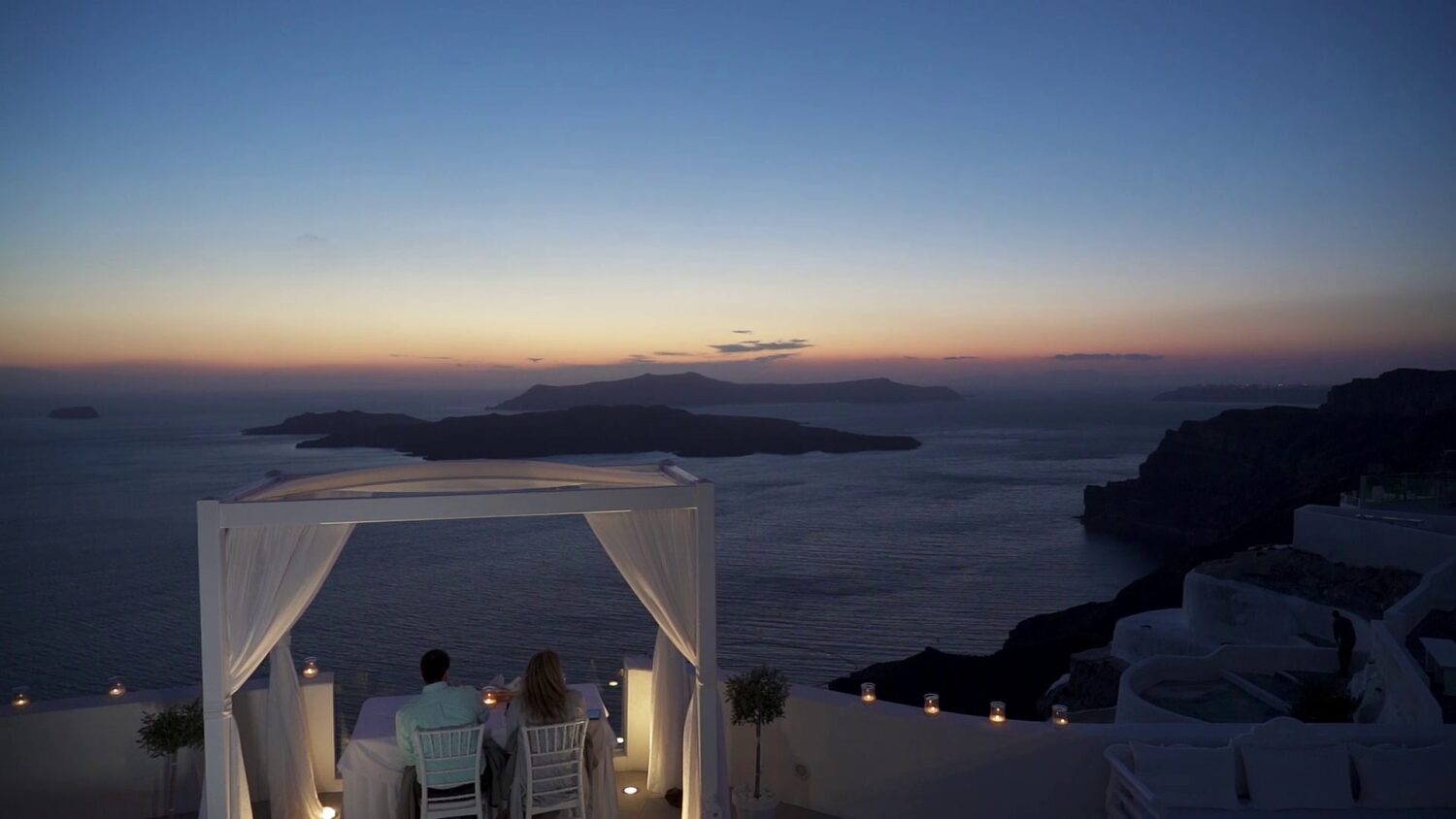 Santorini marriage fireworks - 2