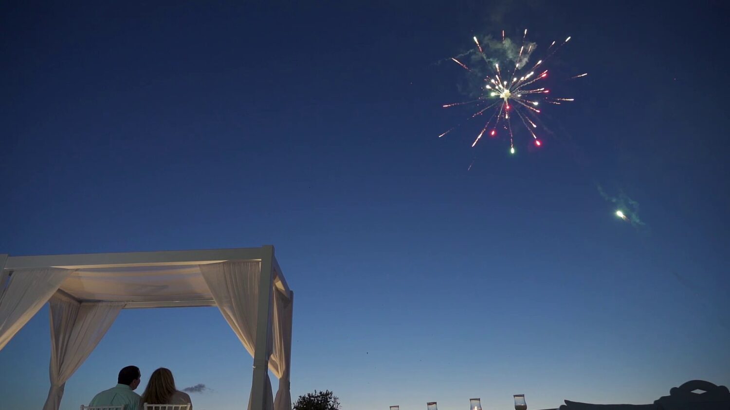 Santorini marriage fireworks - 5