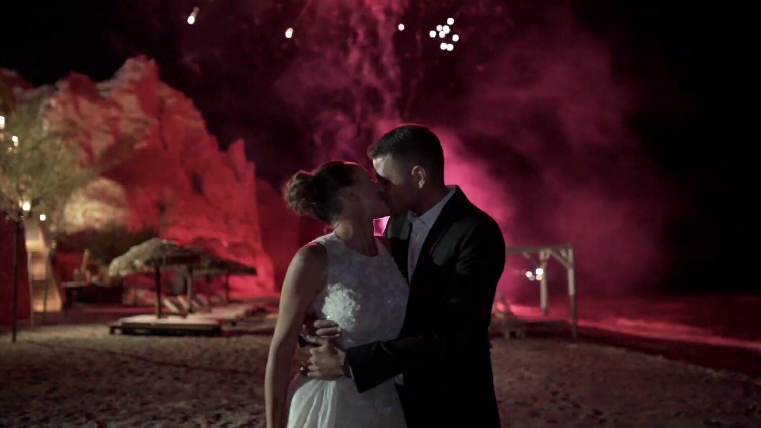 wedding fireworks santorini - 2