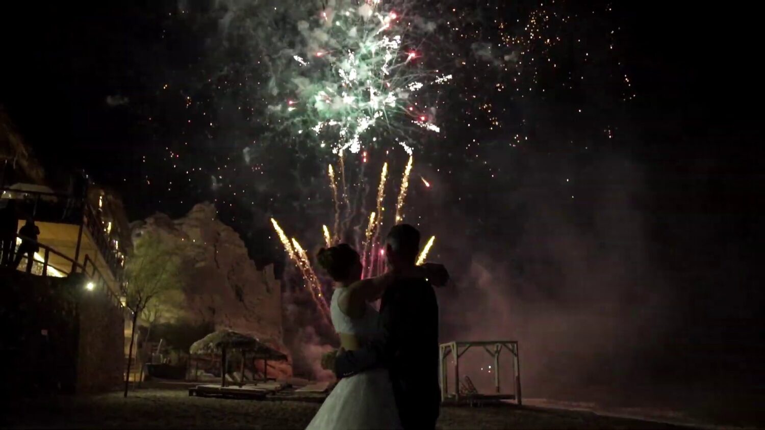 wedding fireworks santorini - 4