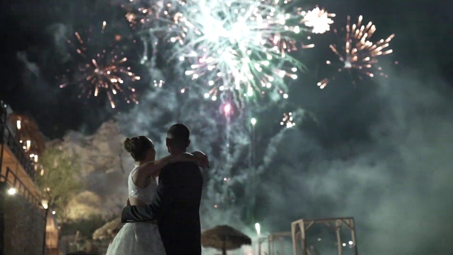 wedding fireworks santorini - 8