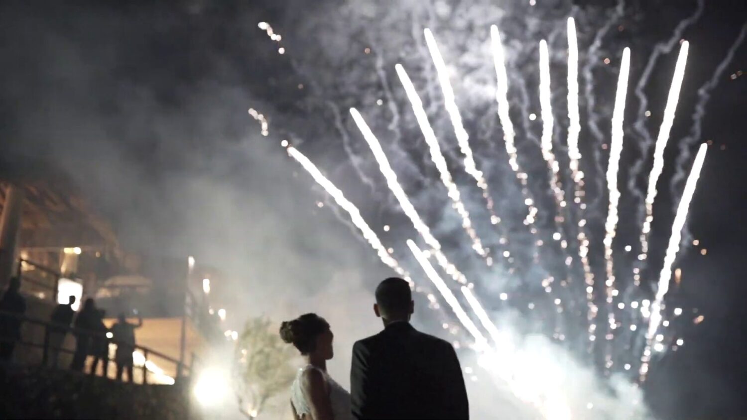 wedding fireworks santorini - 9