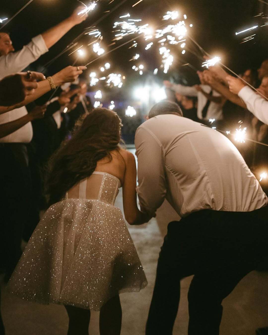 Sparkler tunnel send off