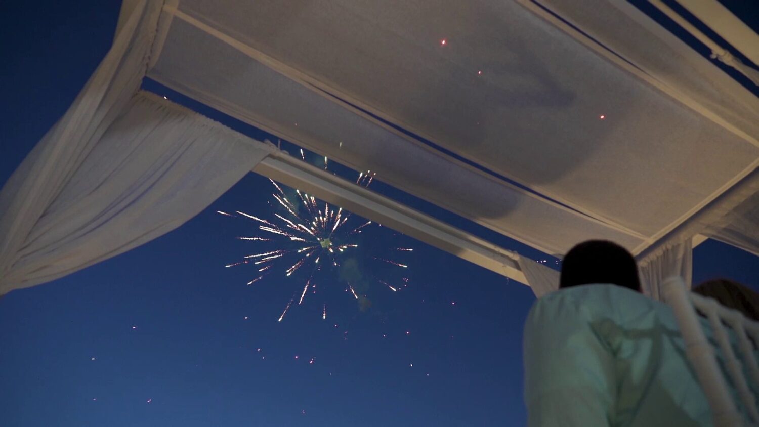 Santorini marriage fireworks - 3